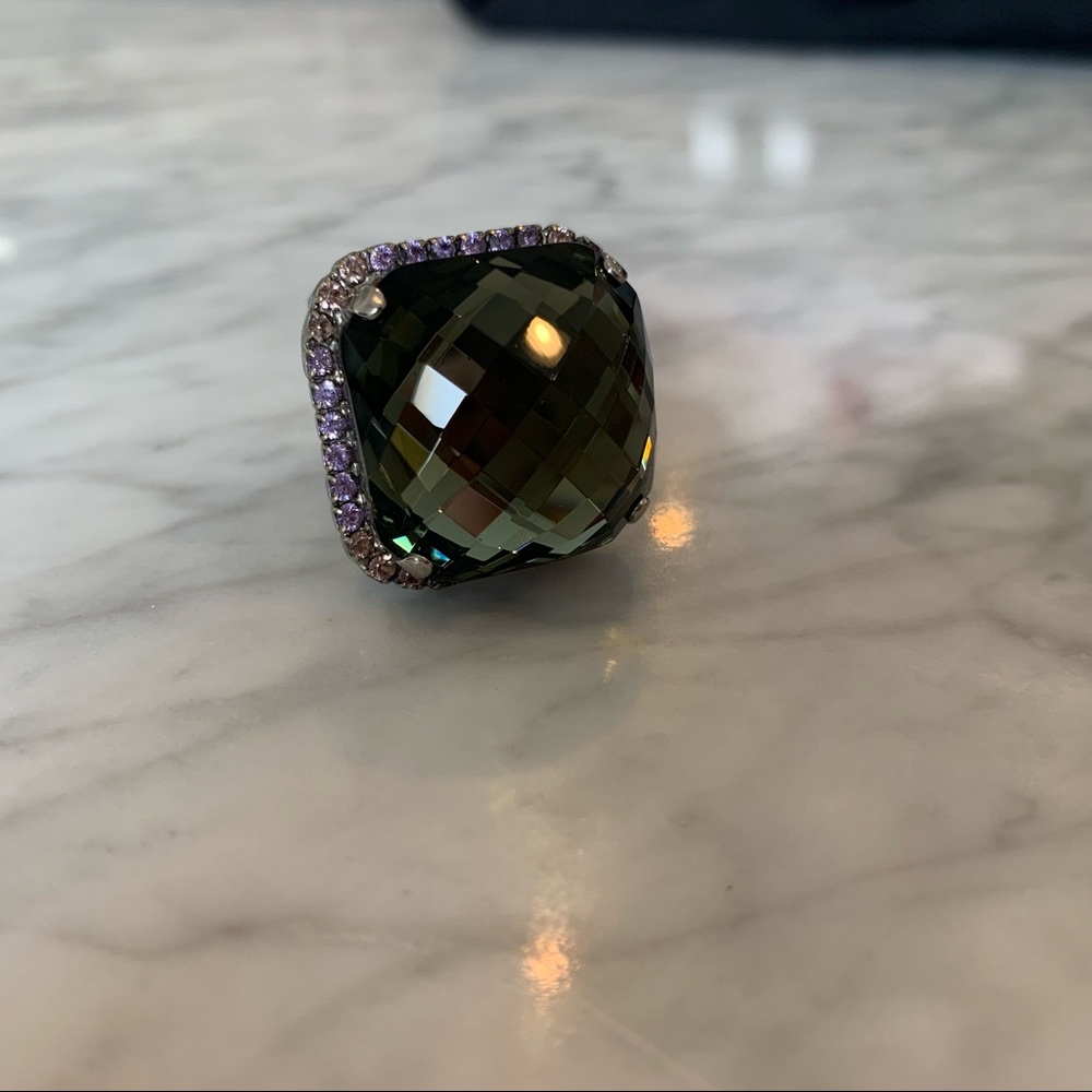 Sorrelli gunmetal cocktail ring